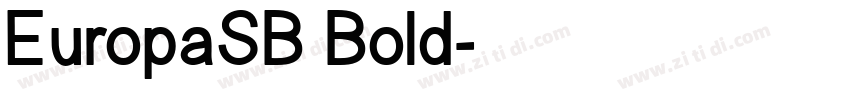 EuropaSB Bold字体转换
